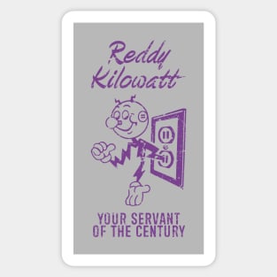 Reddy Kilowatt - Vintage Retrocolor Purple Sticker